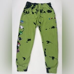 RipnDip Green Sweatpants Mens Large Mario Tie Dye Pockets Psychedelic Joggers